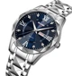 Наручний годинник Skmei 9369SIBU Silver-Blue синій циферблат - зображення 5
