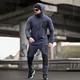Флисовый спортивный костюм Tarantul со вставками из плащевки Кофта + Брюки серый размер L - изображение 1