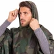 Плащ от дождя мужской пончо дождевик многоразовый с капюшоном Тёмный-камуфляж (18242) - изображение 5