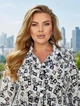 Батальная рубашка SOLINNA Н-287 с оригинальным принтом и контрастной отделкой 50-52, Белый - изображение 4