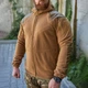 Флісова кофта R-Military Shark Skin з нейлоновими накладками койот розмір S - зображення 3