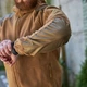 Флісова кофта R-Military Shark Skin з нейлоновими накладками койот розмір S - зображення 8