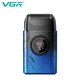 Аккумуляторная мужская электробритва VGR V-377 Blue Edition для бритья бороды и усов шейвер для идеальной гладкости - изображение 3