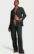 Піжама фланелева Victoria's Secret Victoria's Secret Flannel Long Pajama Set темно-зелена клітинка з рожевим L short - изображение 1