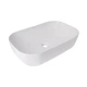 Раковина накладная Qtap Robin 600x390 прямоугольная, белая матовая (QT13112143PW) - изображение 1