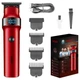 Тример акумуляторний VGR V-987 RED, 3 насадки, LED-дисплей - зображення 1