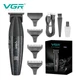Тример акумуляторний GR V-640T BLACK, 3 насадки, LED дисплей, 9000RPM - зображення 4