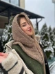 Капор жіночий на блискавці утеплений флісом Zefur One size світло-коричневий - изображение 1