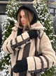 Капор жіночий на блискавці утеплений флісом та рукавиці Zefur One size чорний - изображение 4