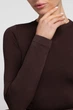 Женская бесшовная футболка из микрофибры с длинным рукавом Giulia LONGSLEEVE 01 S/M Brown-hot chocolate, базовый лонгслив - изображение 5