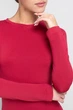 Женская бесшовная футболка из микрофибры с длинным рукавом Giulia LONGSLEEVE 01 S/M Bordo-winterberry, базовый лонгслив - изображение 5