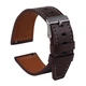 Ремінець Универс 20mm Leather strap with straight tip для Samsung/Amazfit/Huawei Dark Brown - изображение 1