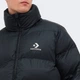 Зимняя куртка Converse patch pocket core puffer теплая черного цвета размер 2XL - изображение 4