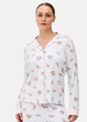 Пижамная рубашка Primark Cosy Printed Boyfriend Pyjamas XXS Для дома и сна Голубой (8715) - изображение 1
