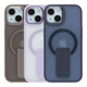 Чохол TPU+PC FlexGuard Magnetic Ring Stand для iPhone 15 Колір Purple - изображение 2