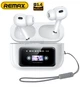 Bluetooth TWS навушники Remax W30N BT5.4 CozyPods з дисплеєм. Білі - зображення 1
