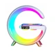 Портативна колонка з RGB-підсвічуванням BT/TF/Wireless Charger/USB/FM/AUX/Clock 15 Вт - зображення 1