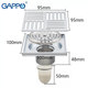 Вертикальний трап G81051, латунь, 100х100 мм, хром GAPPO G81051 - зображення 2