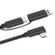 Кабель 2 в одному Oculus Link Type-C/Type-C USB-A 3.2 5 м для Quest 2/3/Pro/Pico 4 з передачею даних Чорний ( код: CC-AC-5mGB ) - изображение 4
