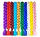 Канекалон Ultra BRAID-X-pression premium 2411 длинный однотонный сиреневый термостойкий метровый длина 100см Вес 165грам - изображение 6