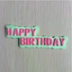 Молд силиконовый Happy Birthday 101 на 43 мм розовый - изображение 5