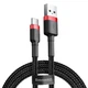 Кабель Baseus Cafule USB 2.0 to USB-C 2A 3m Black/Red (CATKLF-U91) - изображение 1