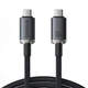 Кабель Baseus Crystal Shine USB-C to USB-C PD3.0 100W USB 3.2 4K@60Hz 20Gb 5A 1.5m Black (P10318204111-00) - изображение 1