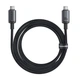 Кабель Baseus Crystal Shine USB-C to USB-C PD3.0 100W USB 3.2 4K@60Hz 20Gb 5A 1.5m Black (P10318204111-00) - изображение 2