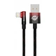 Кабель Baseus MVP 2 Elbow-shaped USB 2.0 to Lightning 2.4A Fast Charging 1m Black/Red (CAVP000020) - зображення 2