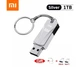 Флеш накопитель-память Xiaomi в металлическом корпусе USB3.0 + переходники TYPE-C+Micro USB 1TB 671 Silver - изображение 1