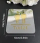 Знак Toilet акриловий квадратний срібло - изображение 2