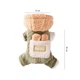 Комбинезон с капюшоном для собак Lesko Lucky 2410SXMJ0173 Green S тедди с петлей для поводка - изображение 6