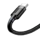 Кабель Baseus Cafule USB 2.0 to USB-C 2A 3m Black/Grey (CATKLF-UG1) - изображение 2
