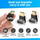 Адаптер Togconn HDMI to HDMI 90 Degree, HDMI 2.1, 8K@60Hz, 4K@120Hz, down angle - зображення 3