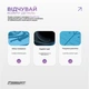 Килимок для йоги професійний EasyFit каучук 5 мм блакитний (мат-каремат спортивний, йогамат для фітнеса, пілатеса) EFKK5GL - зображення 4