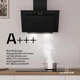 Вытяжка настенная Klarstein Athena, черная вытяжка для кухни 60 см 404,4 м3/ч - изображение 2