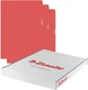 Zestaw koszulek narożnych Esselte Polypropylene (PP) A4 100 szt Czerwony 54834 (4001536548345) - obraz 1