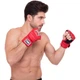 Перчатки для смешанных единоборств MMA на липучке размер S Кожа TOP KING Super красный TKGGS - изображение 3