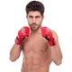 Перчатки для смешанных единоборств MMA на липучке размер S Кожа TOP KING Super красный TKGGS - изображение 4