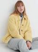Полушубок женский Тедди Uniqlo 286778001 M Желтый (1159796052) - изображение 2