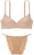 Комплект жіночої білизни Victoria's Secret Body by Victoria Praline (бюстгальтер M/B80 + трусики-бікіні String M) - зображення 1