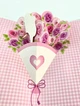 Открытка 3D с объемным букетом роз I Love You с конвертом, 19 х 13,5 см 32181A - изображение 3