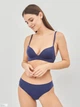 Бюстгальтер без косточек бесшовный с Push-up бесшовный brabrabra 015С 70A Темно-синий (6907207995310) - изображение 3