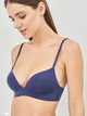 Бюстгальтер без косточек бесшовный с Push-up бесшовный brabrabra 015С 70A Темно-синий (6907207995310) - изображение 4