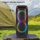 Беспроводная караоке колонка с двумя микрофонами, пультом и RGB-подсветкой Sing-e ZQS8288 Черный - изображение 8