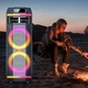 Беспроводная караоке колонка с микрофоном, пультом и RGB-подсветкой Sing-e ZQS8283 Черный - изображение 7