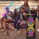 Беспроводная караоке колонка с микрофоном, пультом и RGB-подсветкой Sing-e ZQS8283 Черный - изображение 9