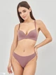 Бюстгальтер без косточек бесшовный с Push-up бесшовный brabrabra 015С 75B Виноградный (6907208007814) - изображение 3