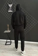 Мужской демисезонный спортивный костюм 2XL черная кофта на змейке + штаны (двунитка) - изображение 6