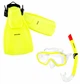 Zestaw do nurkowania Spokey maska + fajka + płetwy r. 28-31 Bojko 928215 Żółty (5902693282150) - obraz 1